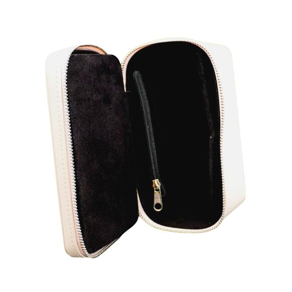 PANDORA Tan Leather Jewelry Travel Box - Picture 3 of 6